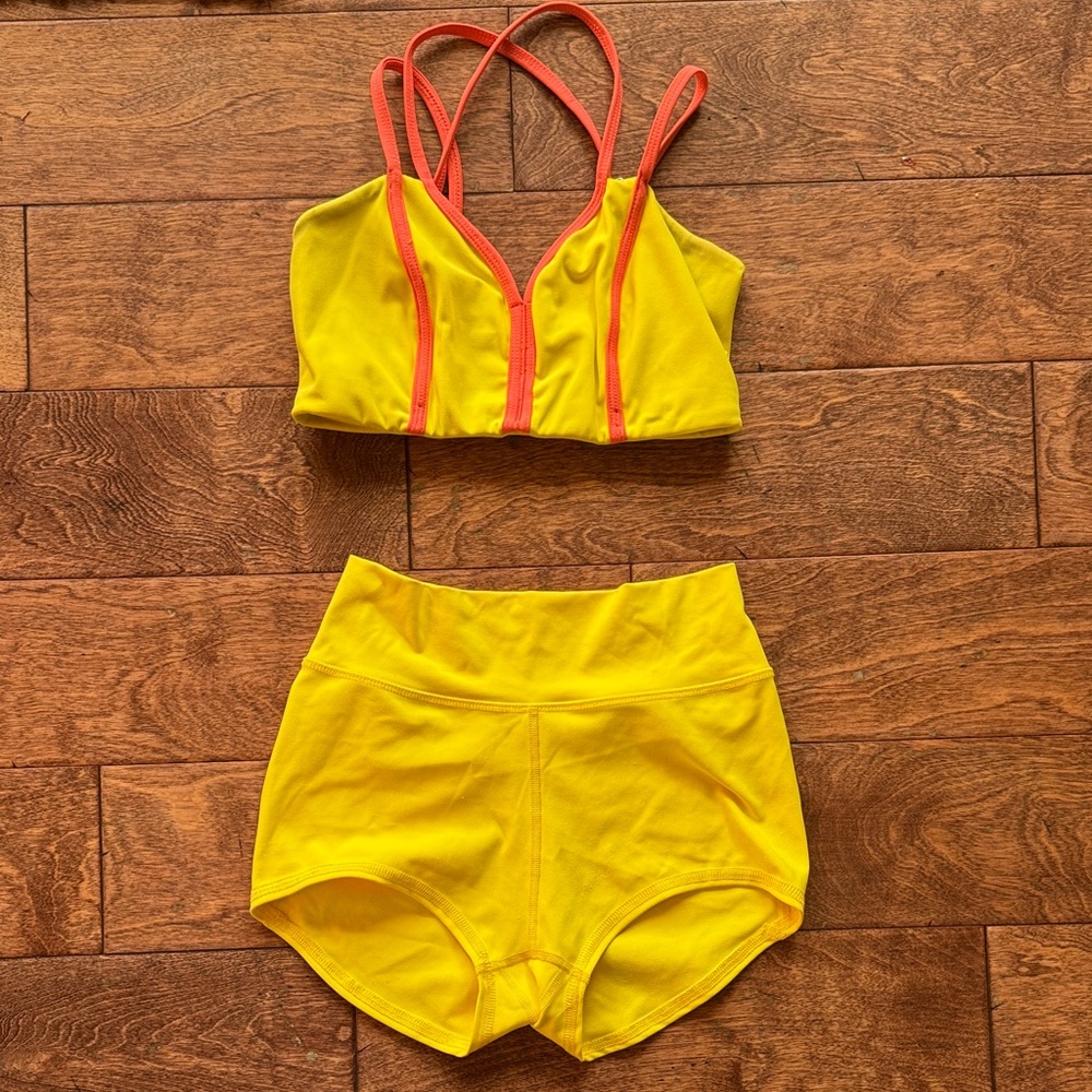 Yellow and Orange Kids Swim Set